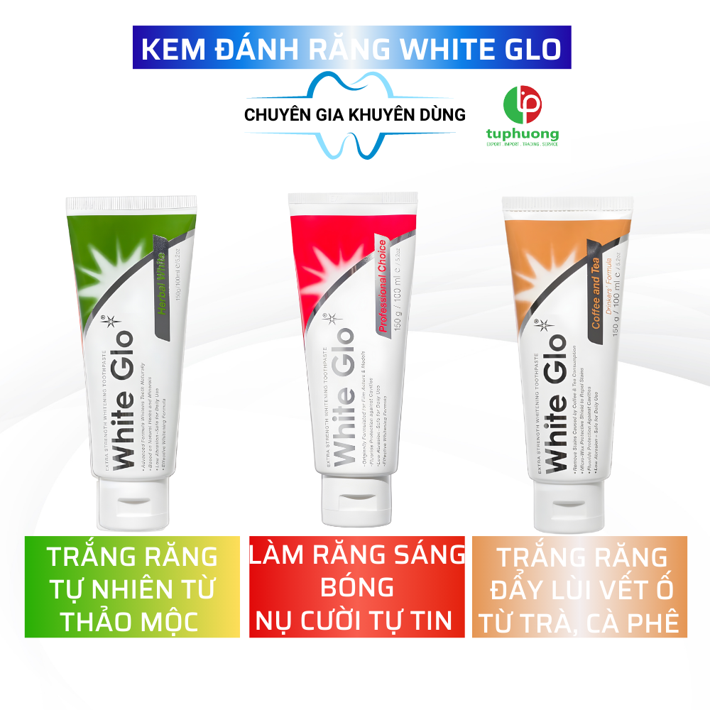 Bộ sản phẩm kem đánh răng White Glo